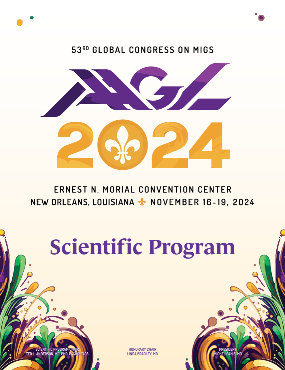 AAGL 2025 Scientific Program cover