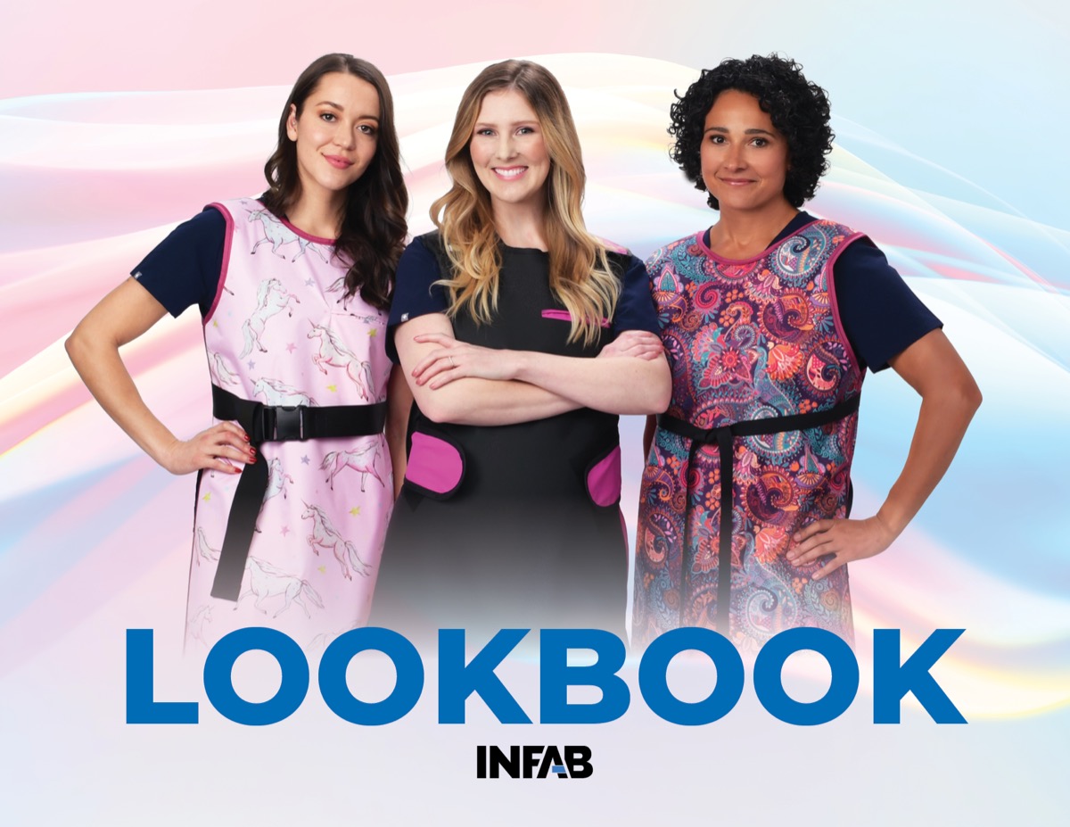 INFAB 2026 Lookbook — radiation protection apparel on healthcare professionals